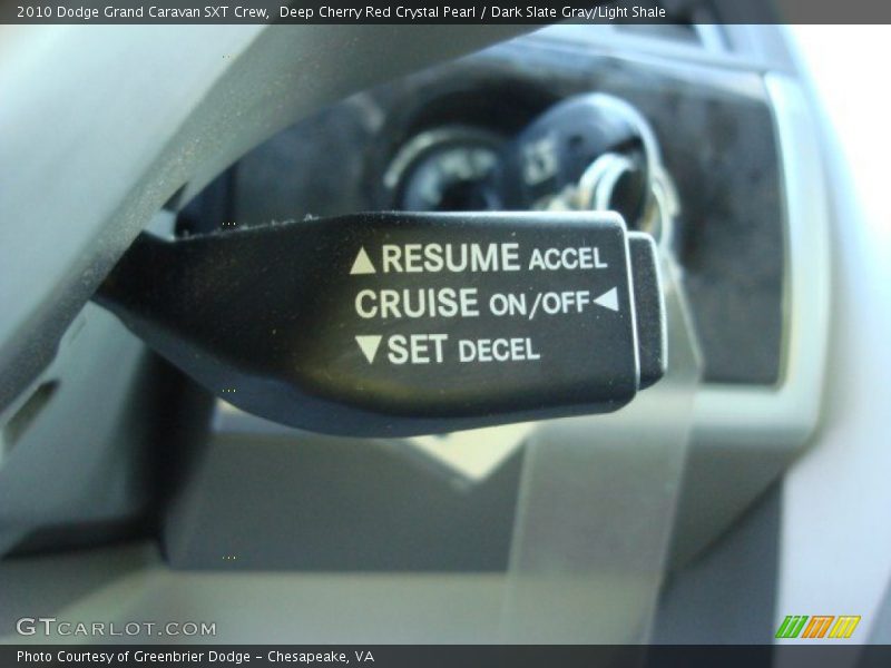 Deep Cherry Red Crystal Pearl / Dark Slate Gray/Light Shale 2010 Dodge Grand Caravan SXT Crew