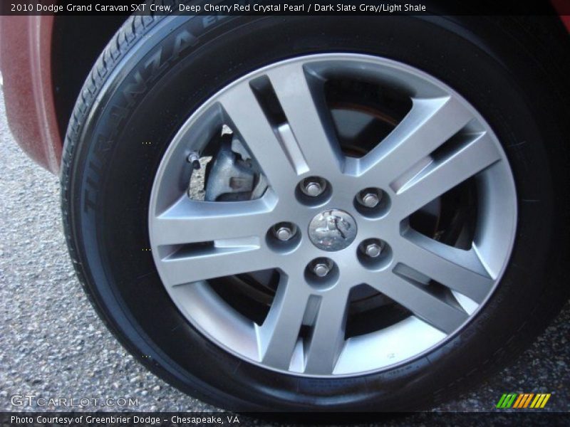Deep Cherry Red Crystal Pearl / Dark Slate Gray/Light Shale 2010 Dodge Grand Caravan SXT Crew