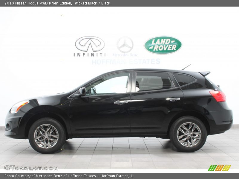 Wicked Black / Black 2010 Nissan Rogue AWD Krom Edition