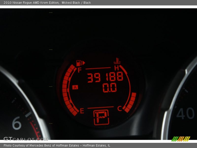 Wicked Black / Black 2010 Nissan Rogue AWD Krom Edition