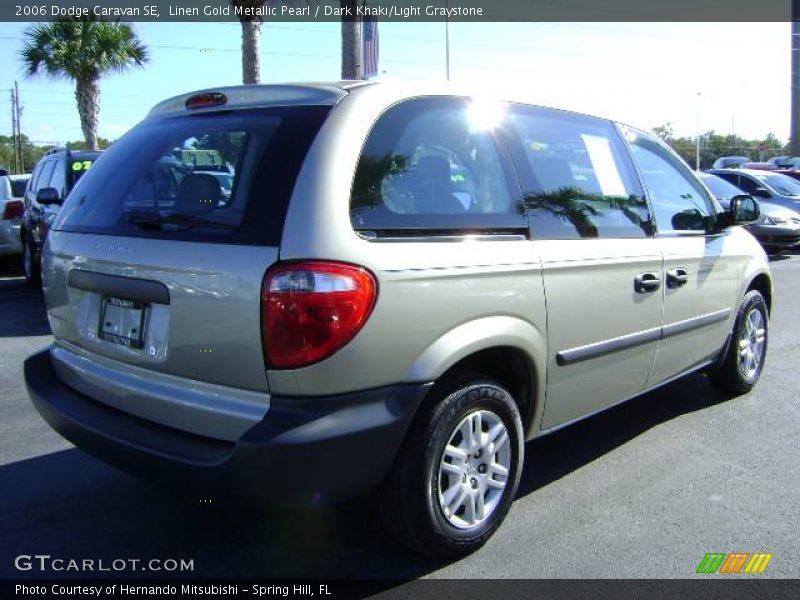 Linen Gold Metallic Pearl / Dark Khaki/Light Graystone 2006 Dodge Caravan SE