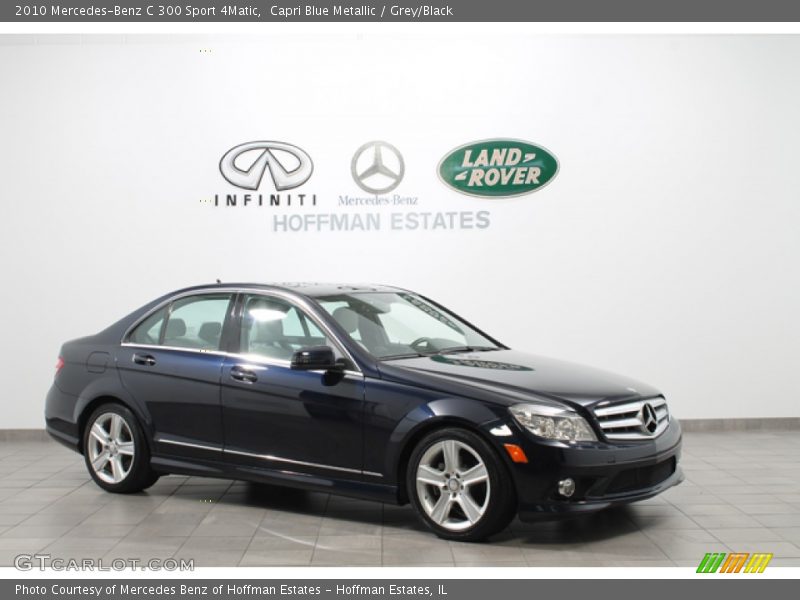 Capri Blue Metallic / Grey/Black 2010 Mercedes-Benz C 300 Sport 4Matic