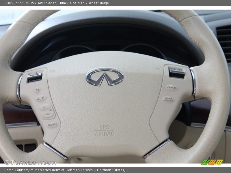 Black Obsidian / Wheat Beige 2009 Infiniti M 35x AWD Sedan