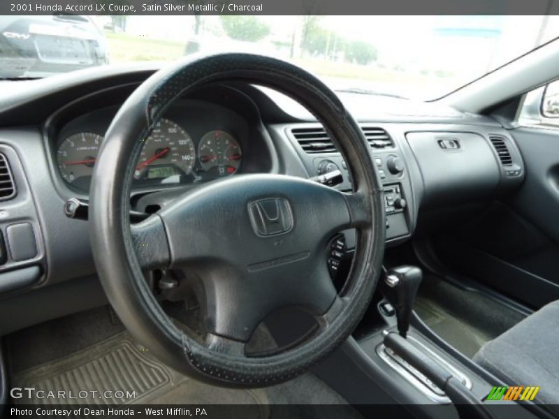 Satin Silver Metallic / Charcoal 2001 Honda Accord LX Coupe