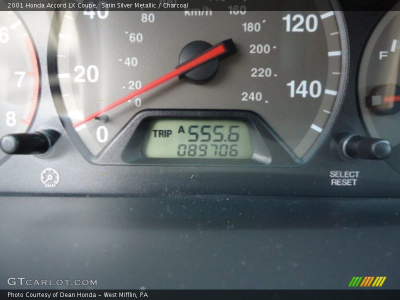 Satin Silver Metallic / Charcoal 2001 Honda Accord LX Coupe