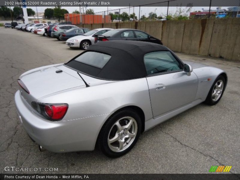 Sebring Silver Metallic / Black 2002 Honda S2000 Roadster