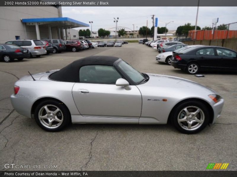 Sebring Silver Metallic / Black 2002 Honda S2000 Roadster