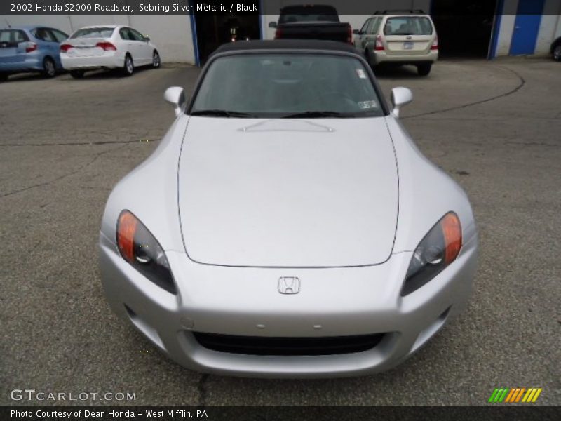 Sebring Silver Metallic / Black 2002 Honda S2000 Roadster