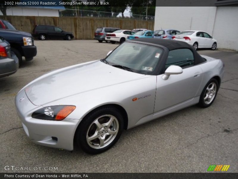 Sebring Silver Metallic / Black 2002 Honda S2000 Roadster