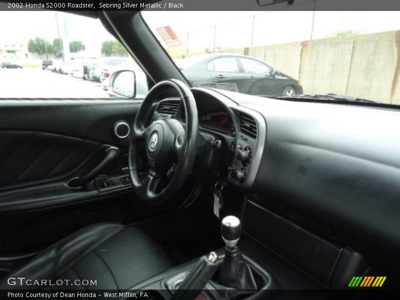 Sebring Silver Metallic / Black 2002 Honda S2000 Roadster