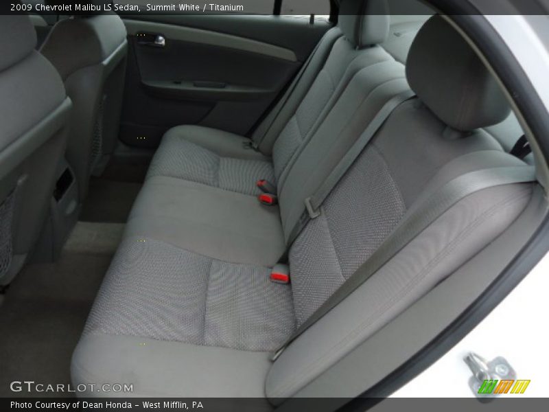 Summit White / Titanium 2009 Chevrolet Malibu LS Sedan