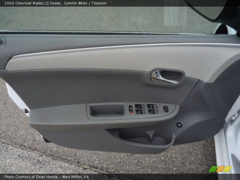 Summit White / Titanium 2009 Chevrolet Malibu LS Sedan