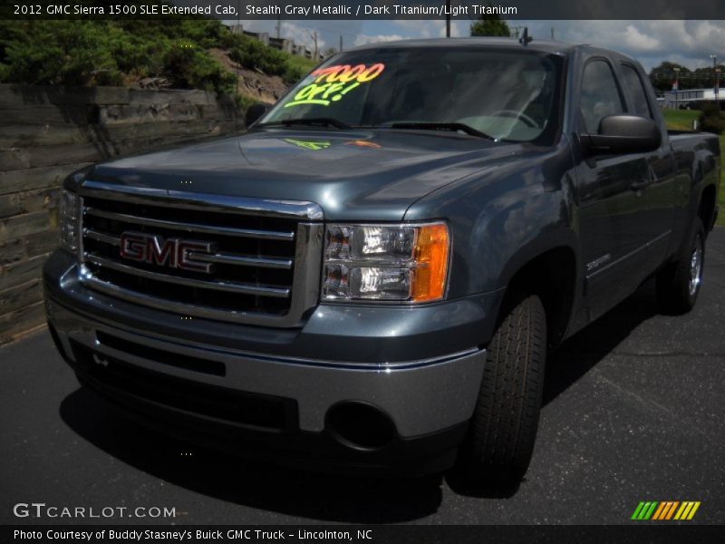 Stealth Gray Metallic / Dark Titanium/Light Titanium 2012 GMC Sierra 1500 SLE Extended Cab