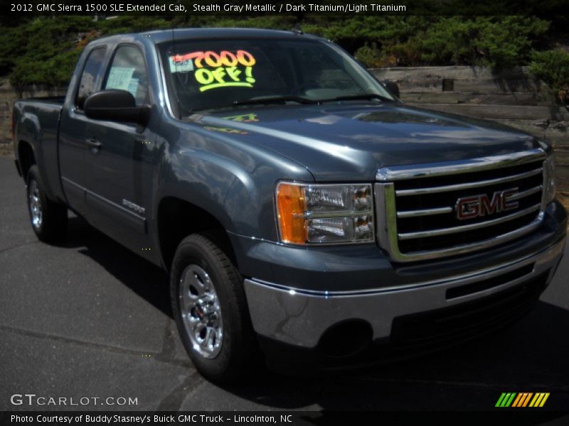 Stealth Gray Metallic / Dark Titanium/Light Titanium 2012 GMC Sierra 1500 SLE Extended Cab
