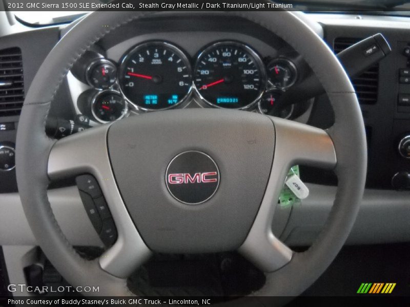 Stealth Gray Metallic / Dark Titanium/Light Titanium 2012 GMC Sierra 1500 SLE Extended Cab