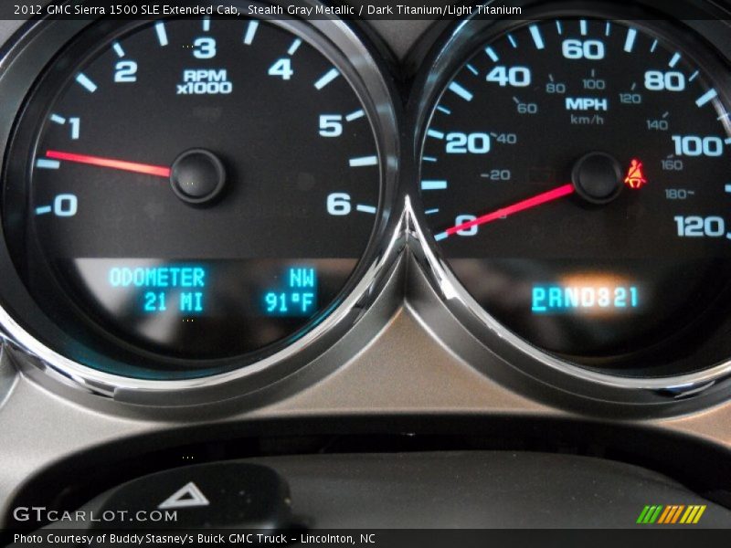 Stealth Gray Metallic / Dark Titanium/Light Titanium 2012 GMC Sierra 1500 SLE Extended Cab