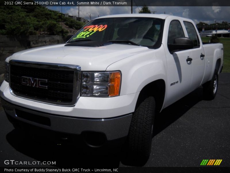 Summit White / Dark Titanium 2012 GMC Sierra 2500HD Crew Cab 4x4