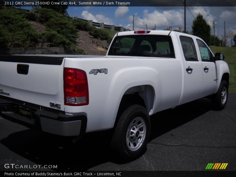 Summit White / Dark Titanium 2012 GMC Sierra 2500HD Crew Cab 4x4