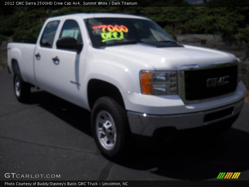 Summit White / Dark Titanium 2012 GMC Sierra 2500HD Crew Cab 4x4