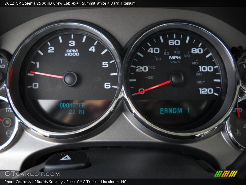Summit White / Dark Titanium 2012 GMC Sierra 2500HD Crew Cab 4x4