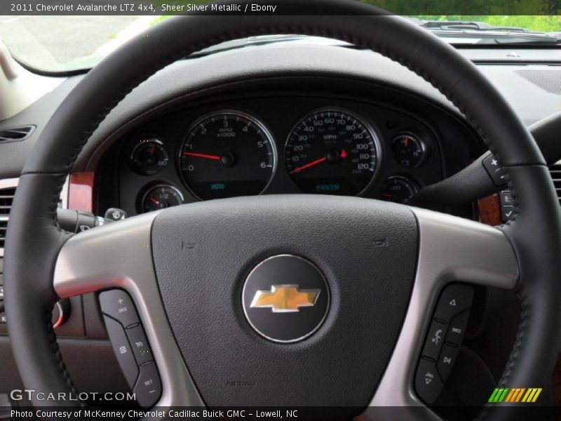 Sheer Silver Metallic / Ebony 2011 Chevrolet Avalanche LTZ 4x4