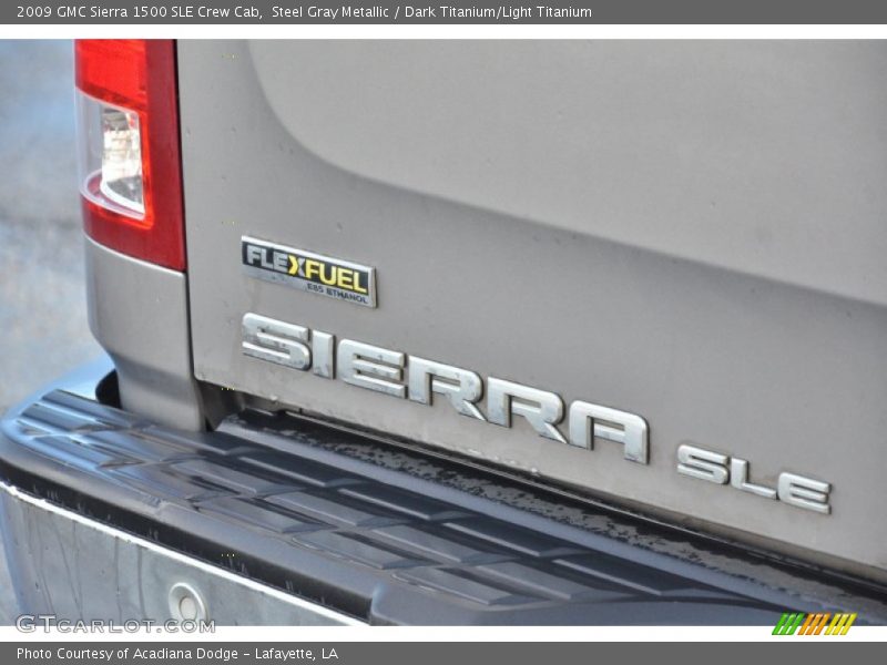 Steel Gray Metallic / Dark Titanium/Light Titanium 2009 GMC Sierra 1500 SLE Crew Cab