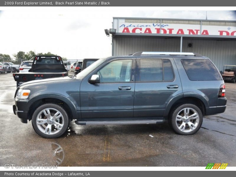 Black Pearl Slate Metallic / Black 2009 Ford Explorer Limited