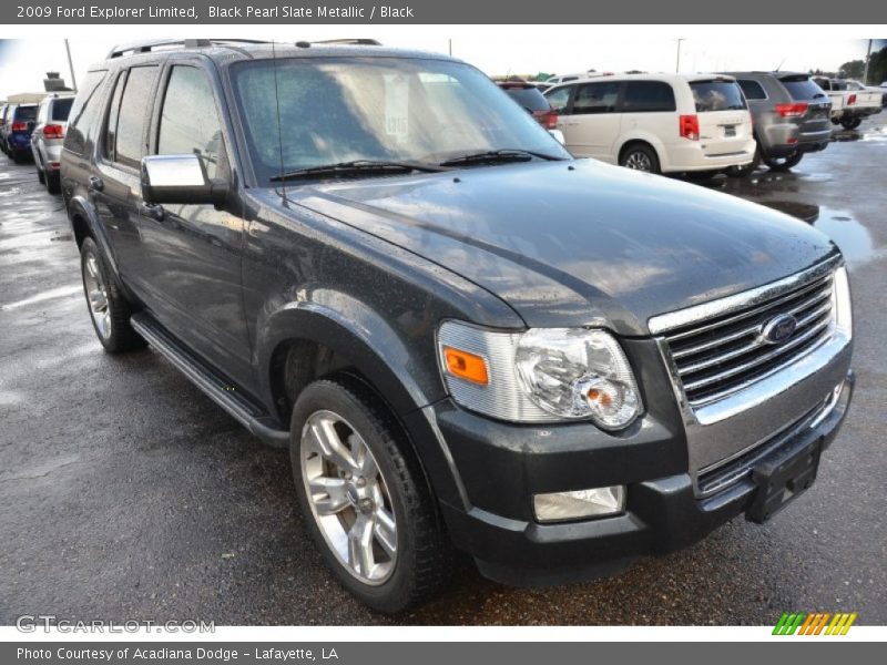 Black Pearl Slate Metallic / Black 2009 Ford Explorer Limited