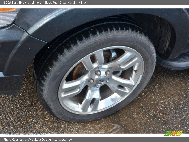 Black Pearl Slate Metallic / Black 2009 Ford Explorer Limited