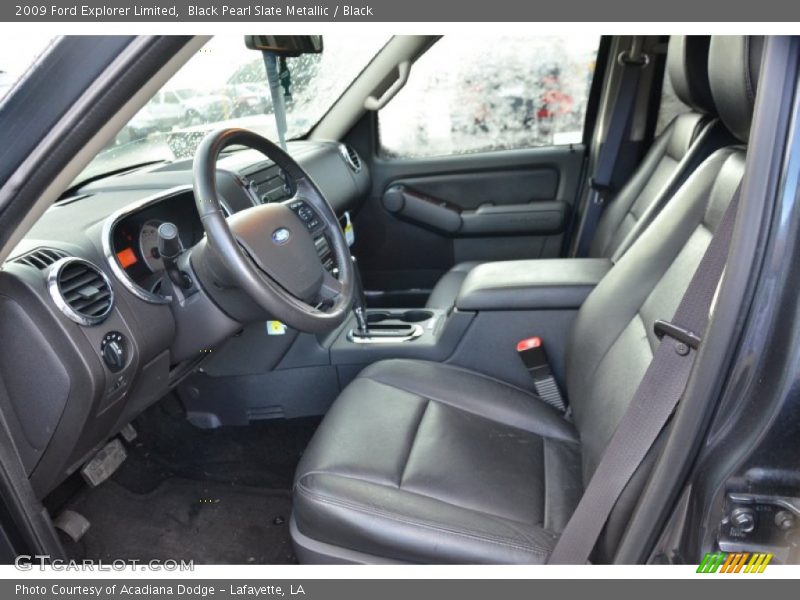 Black Pearl Slate Metallic / Black 2009 Ford Explorer Limited