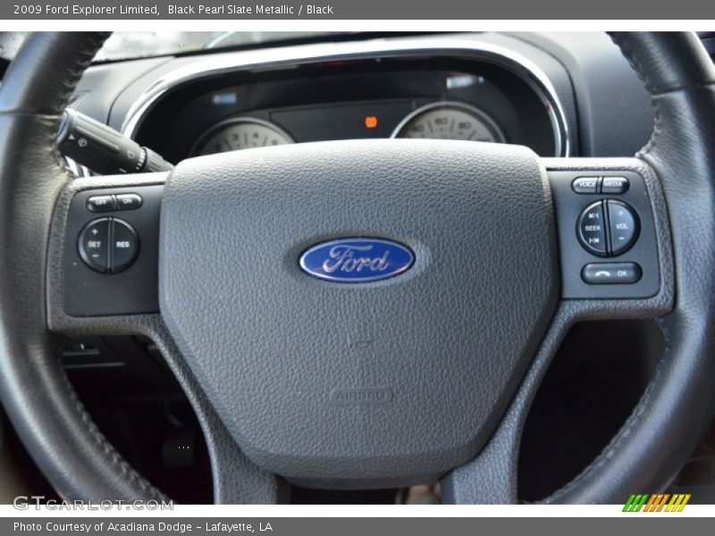 Black Pearl Slate Metallic / Black 2009 Ford Explorer Limited