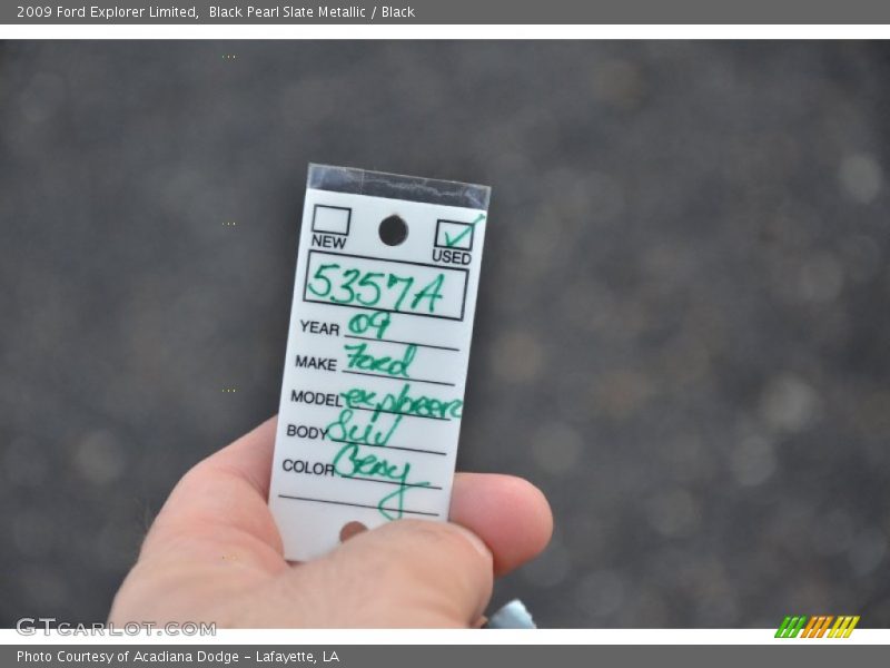 Black Pearl Slate Metallic / Black 2009 Ford Explorer Limited