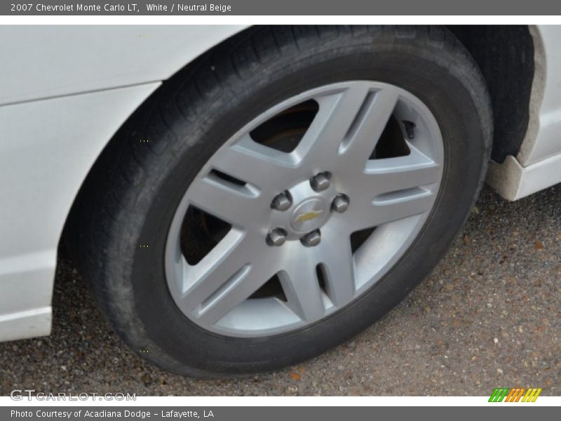 White / Neutral Beige 2007 Chevrolet Monte Carlo LT
