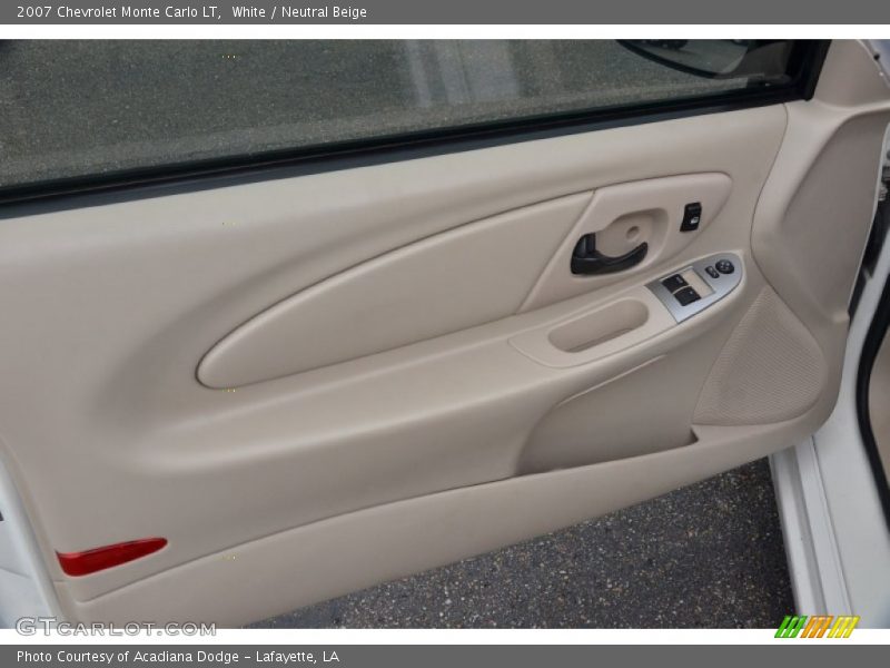 White / Neutral Beige 2007 Chevrolet Monte Carlo LT