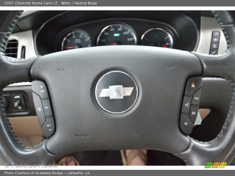 White / Neutral Beige 2007 Chevrolet Monte Carlo LT