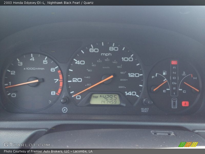 Nighthawk Black Pearl / Quartz 2003 Honda Odyssey EX-L