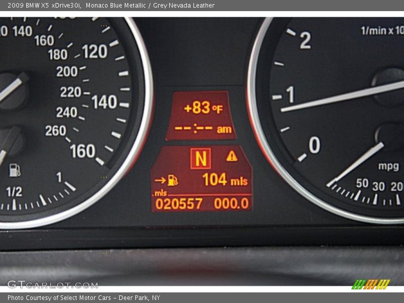 Monaco Blue Metallic / Grey Nevada Leather 2009 BMW X5 xDrive30i