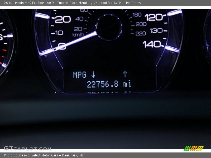 Tuxedo Black Metallic / Charcoal Black/Fine Line Ebony 2010 Lincoln MKS EcoBoost AWD