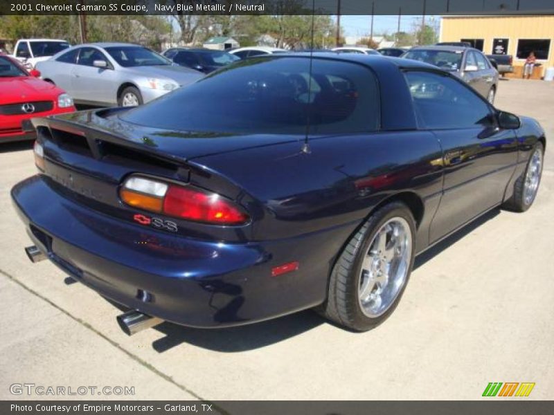 Navy Blue Metallic / Neutral 2001 Chevrolet Camaro SS Coupe