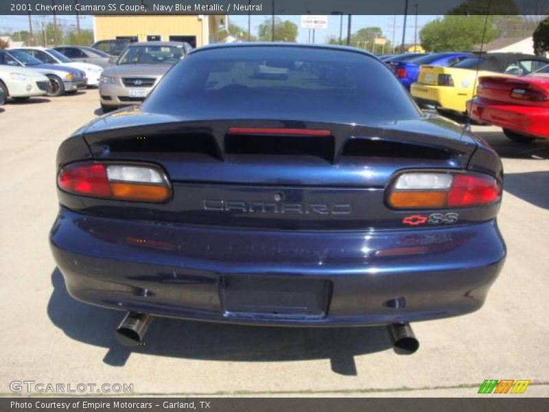 Navy Blue Metallic / Neutral 2001 Chevrolet Camaro SS Coupe