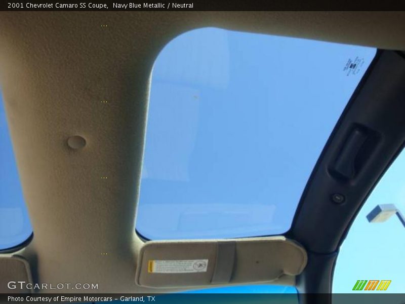 Navy Blue Metallic / Neutral 2001 Chevrolet Camaro SS Coupe