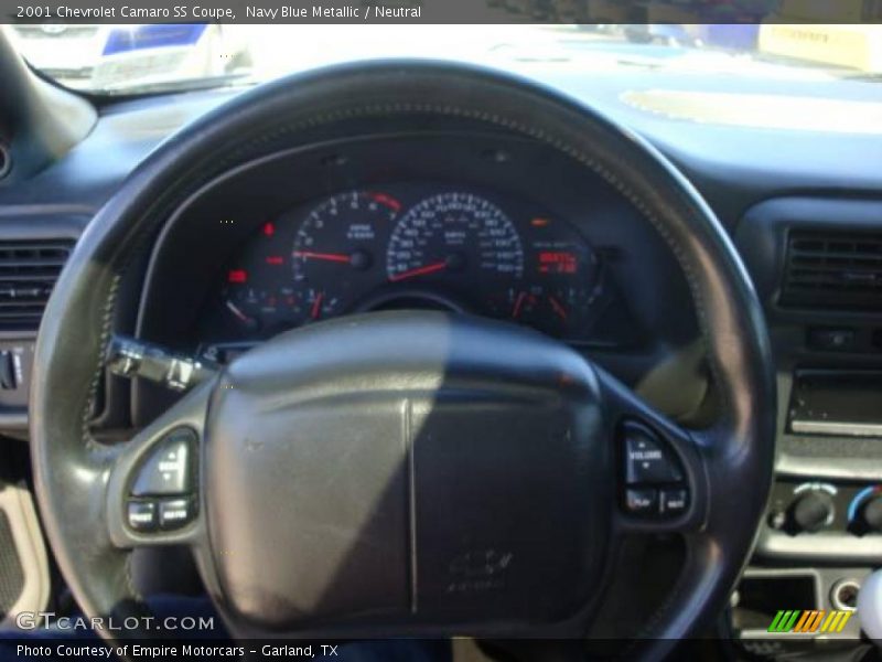 Navy Blue Metallic / Neutral 2001 Chevrolet Camaro SS Coupe