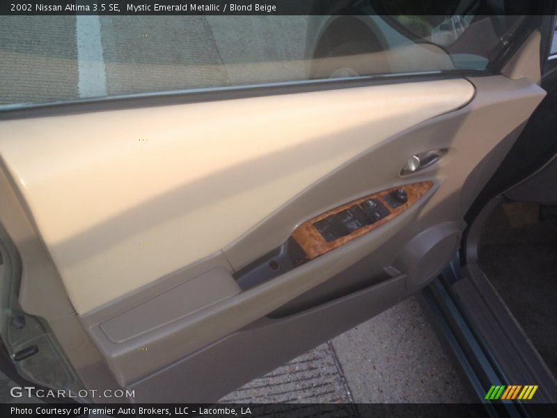 Mystic Emerald Metallic / Blond Beige 2002 Nissan Altima 3.5 SE