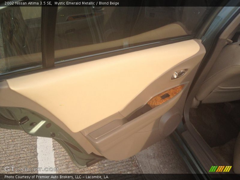 Mystic Emerald Metallic / Blond Beige 2002 Nissan Altima 3.5 SE