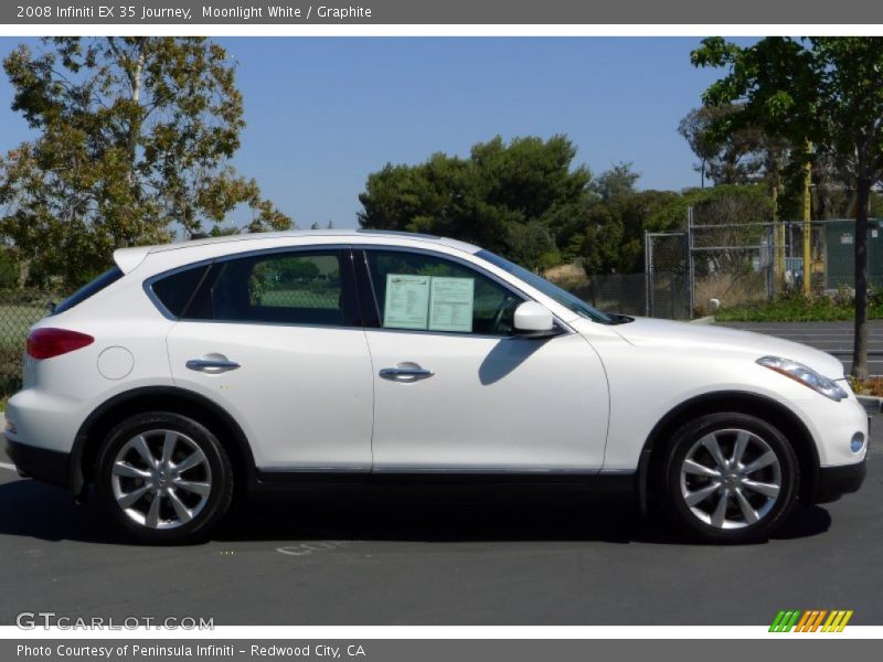 Moonlight White / Graphite 2008 Infiniti EX 35 Journey