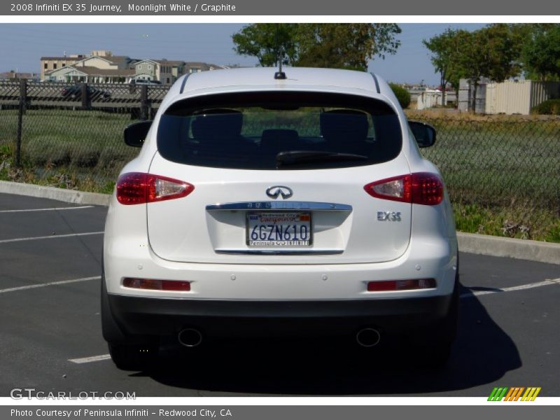 Moonlight White / Graphite 2008 Infiniti EX 35 Journey