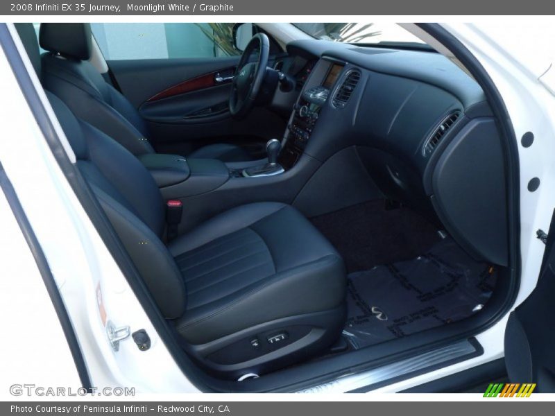 Moonlight White / Graphite 2008 Infiniti EX 35 Journey