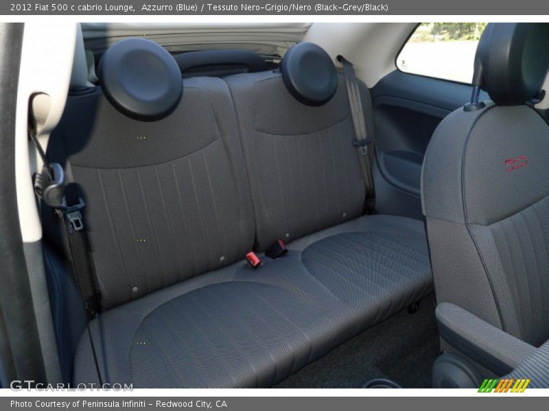 Rear Seat of 2012 500 c cabrio Lounge