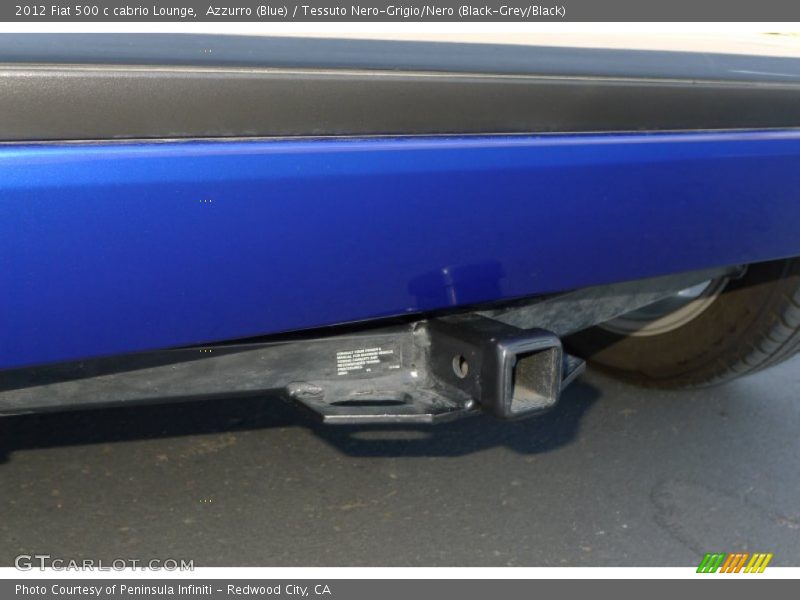 Azzurro (Blue) / Tessuto Nero-Grigio/Nero (Black-Grey/Black) 2012 Fiat 500 c cabrio Lounge