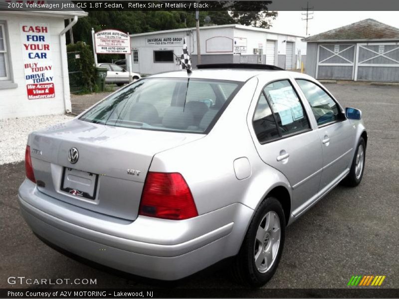 Reflex Silver Metallic / Black 2002 Volkswagen Jetta GLS 1.8T Sedan